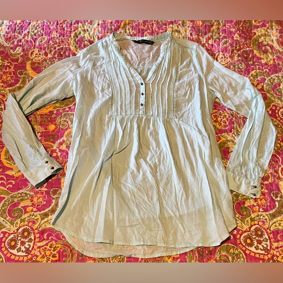 Zara Tops Zara Trafaluc Collection Baby Blue Poshmark